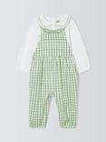 John Lewis Heirloom Collection Baby Blouse & Embroidered Gingham Dungarees