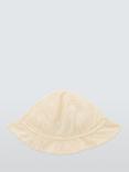 John Lewis Heirloom Collection Baby Cotton Broderie Sun Hat, Off White