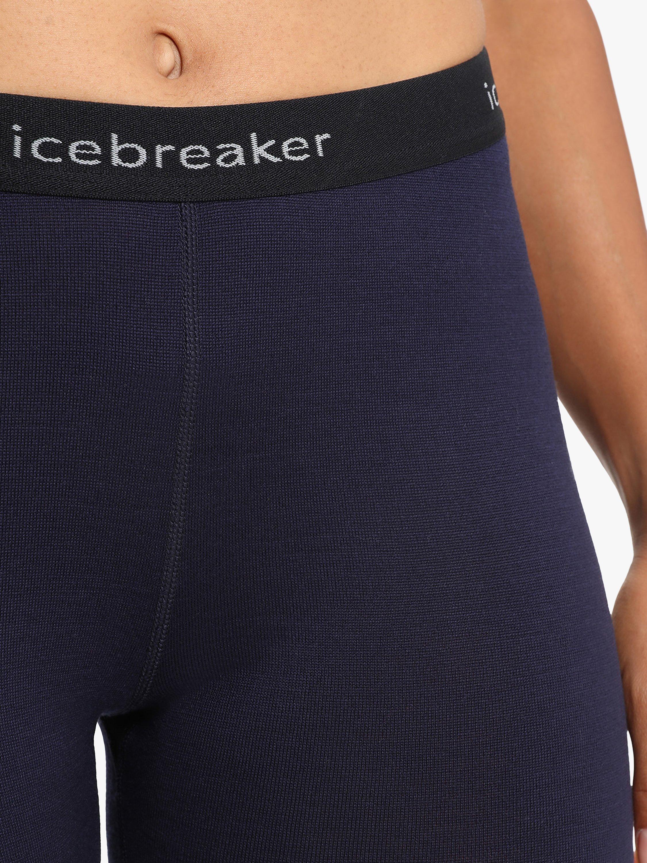 Product image 4 of 7, which shows Icebreaker 260 Tech Wool Leggings, Midnight Navy, XS