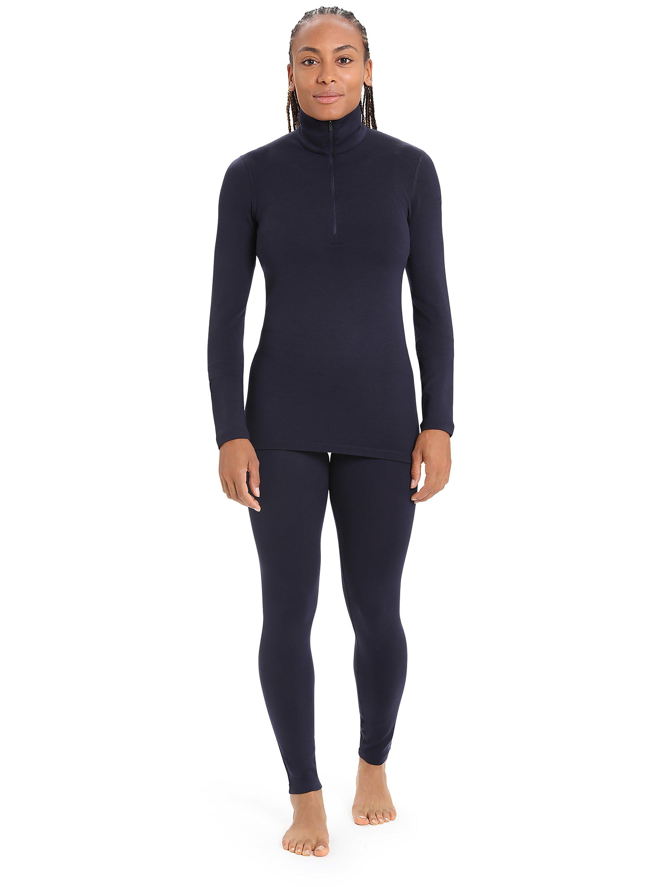 Product image 7 of 7, which shows Icebreaker 260 Tech Wool Leggings, Midnight Navy, XS