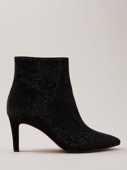 Phase Eight Sparkly Ankle Boots, Black, Black