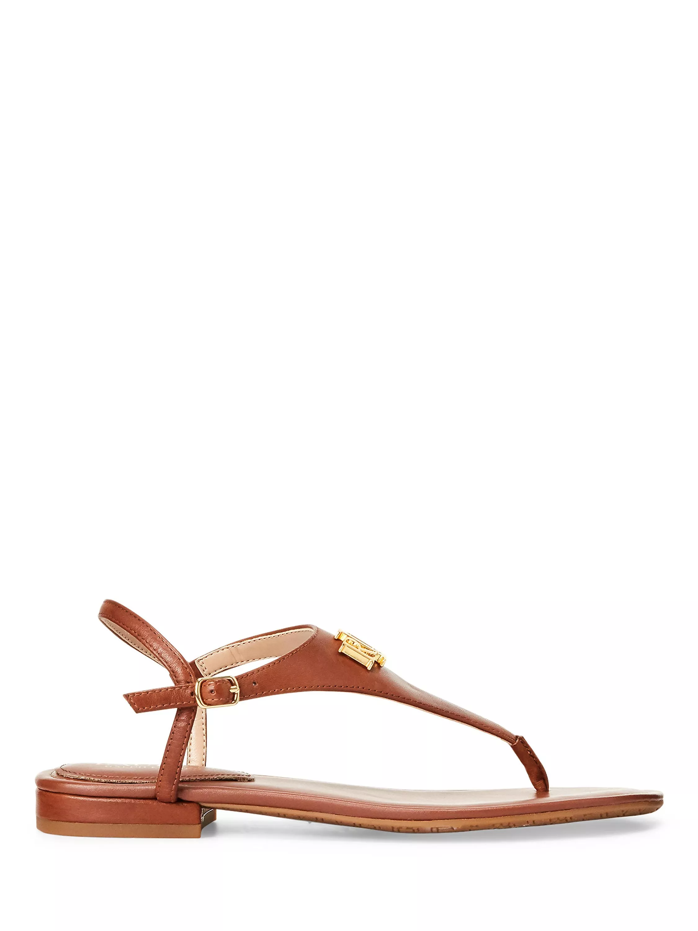 Ralph lauren leather flip flops online