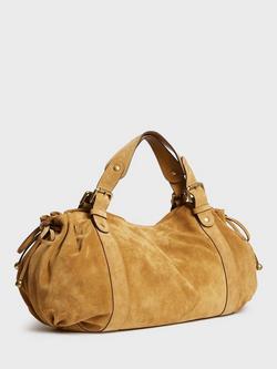 Gerard Darel 24H Suede Shoulder Bag - view 2, Wheat