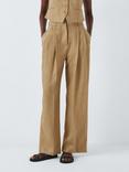 John Lewis Basketweave Linen Trousers