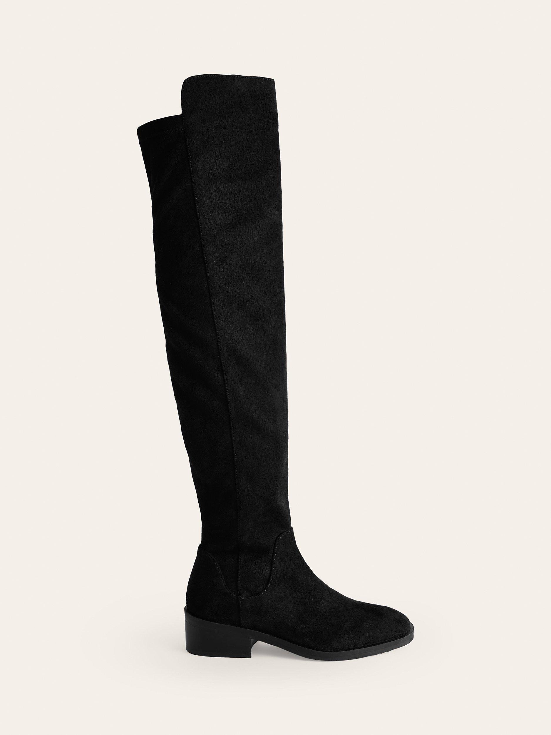 Boden Over The Knee Stretch Boots, Black