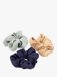 Bloom & Bay Isla Silky Scrunchies, Pack of 3, Multi