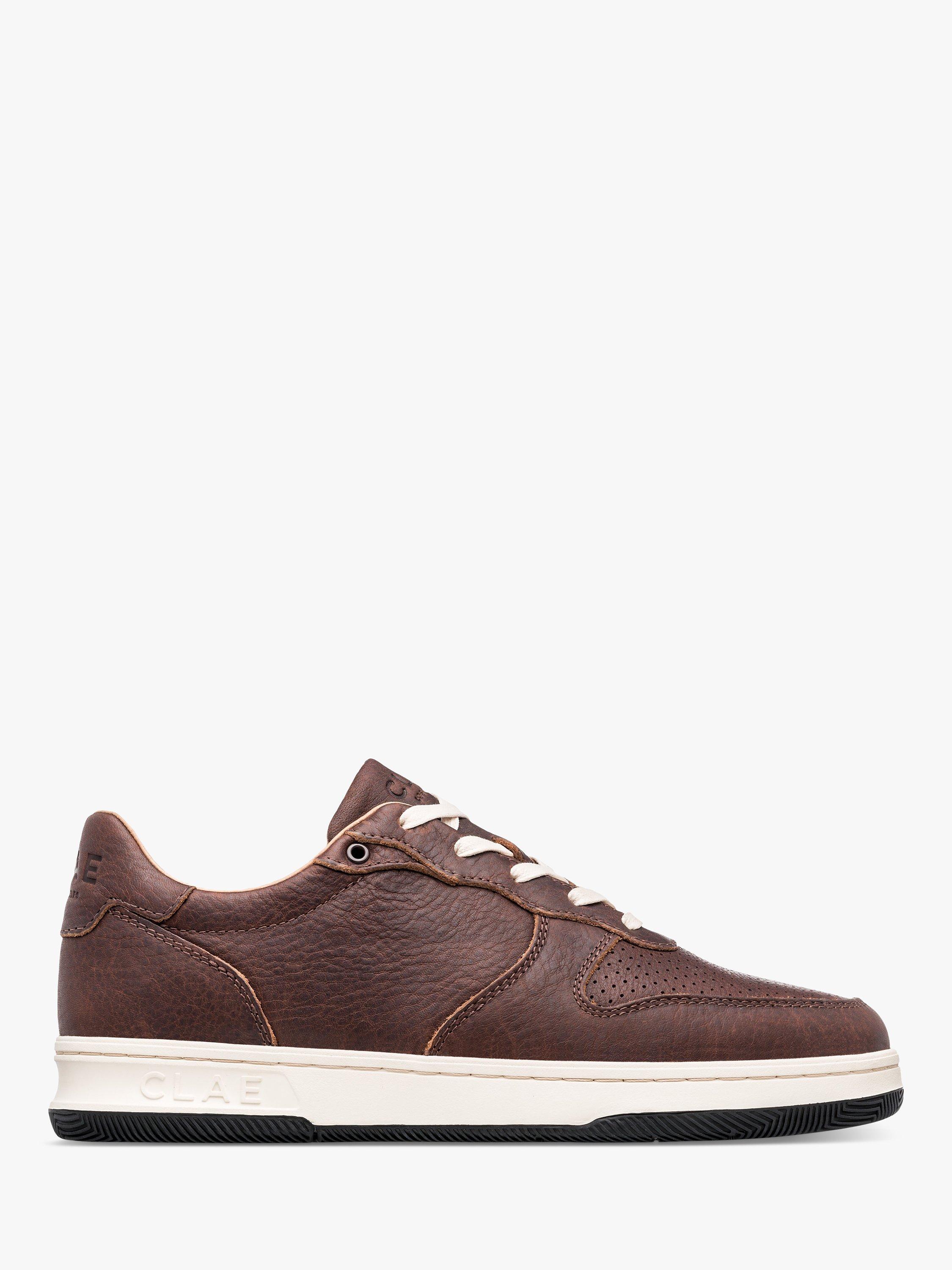 CLAE Malone Lace Up Leather Trainers