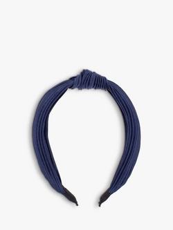 Bloom & Bay Lantic Knot Detail Pleated Headband - view 2, Navy