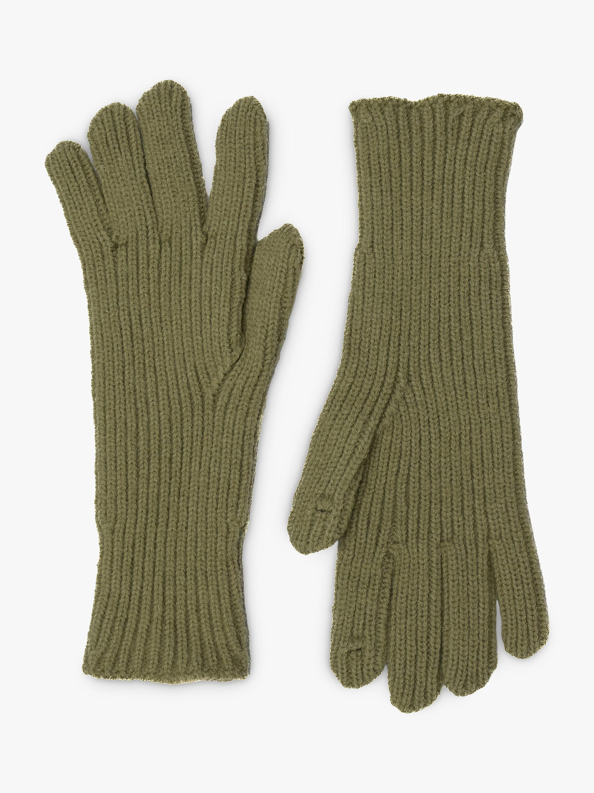 Product image 1 of 3, which shows Bloom & Bay Cove Knitted Gloves, Khaki, One Size