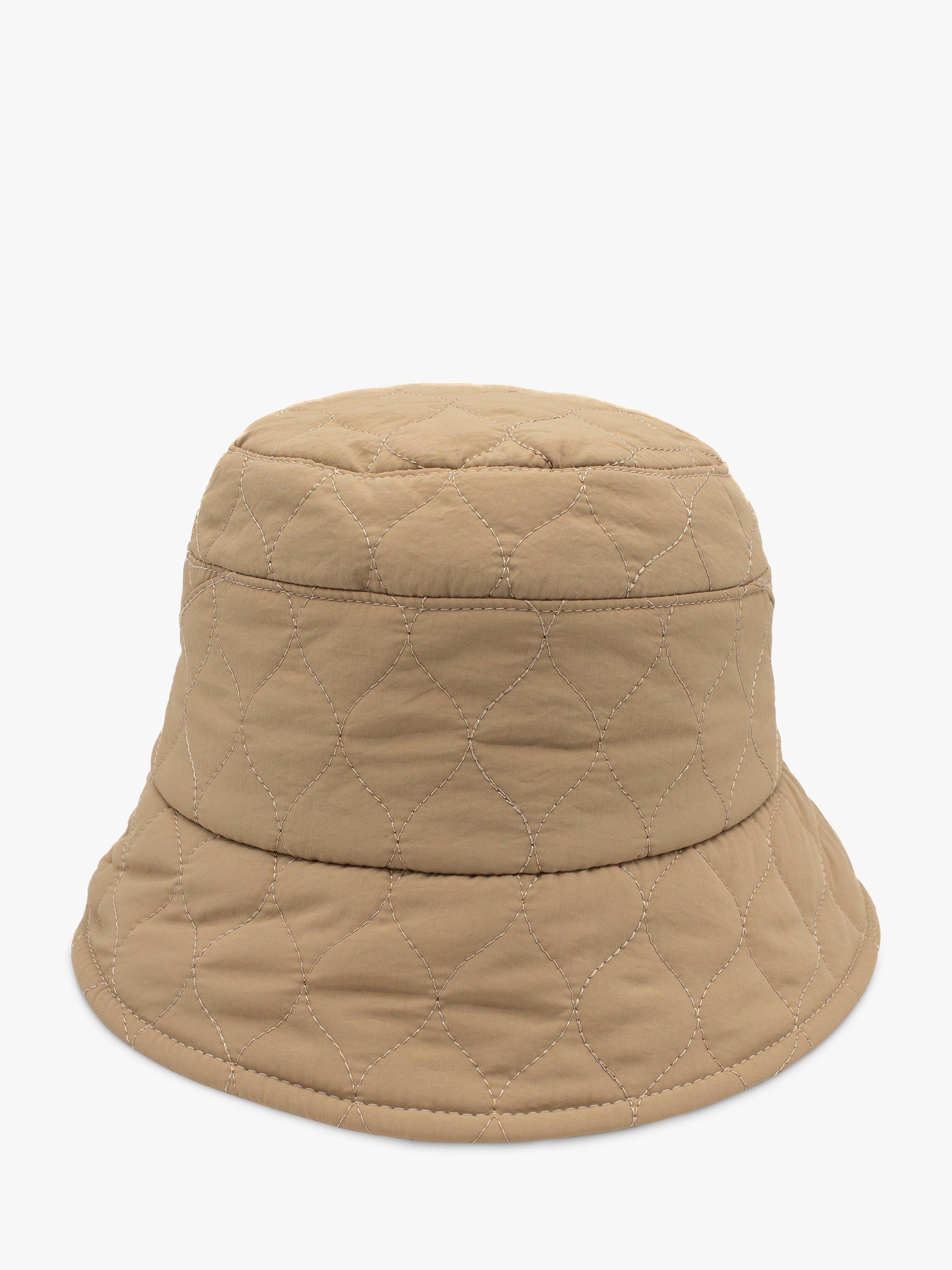 Bloom Bay Housel Quilted Bucket Hat Beige One Size