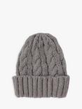 Bloom & Bay Gylly Cable Knit Beanie, Grey