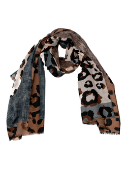 Bloom & Bay Arbor Leopard Scarf, Multi - view 2, Multi