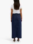 MY ESSENTIAL WARDROBE Dekota Denim High-Waisted Maxi Skirt, Dark Blue