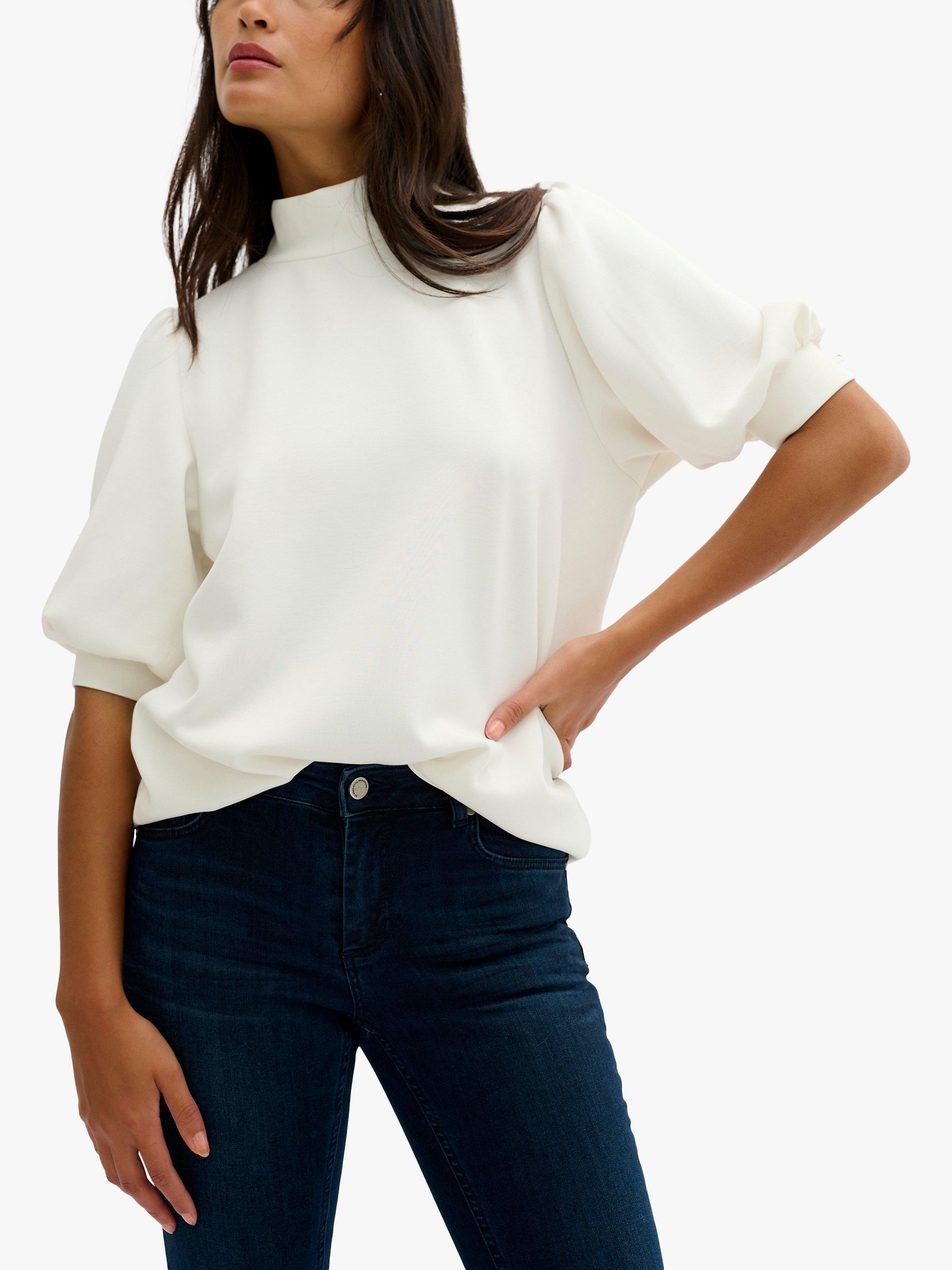 MY ESSENTIAL WARDROBE Puff Sleeve Turtleneck Top