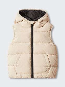 Mango Baby Aldov Quilted Gilet, Yellow