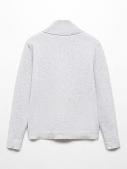 Mango Kids' Bella Cotton Blend Jumper - view 2, Light Pastel Grey