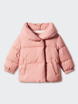 Mango Baby Candi Quilted Anorak, Pink