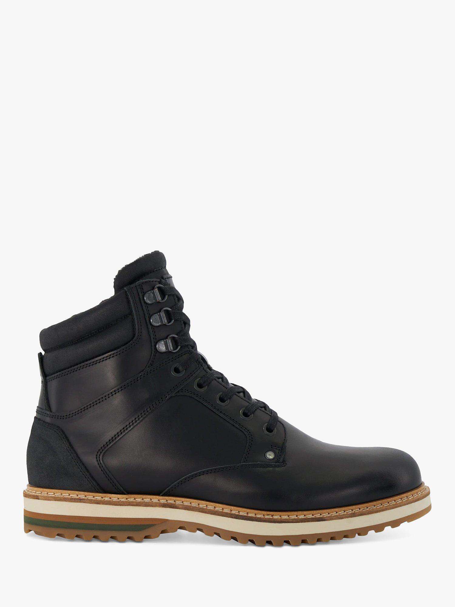 Dune Callen Plain Toe Hybrid Sole Boots