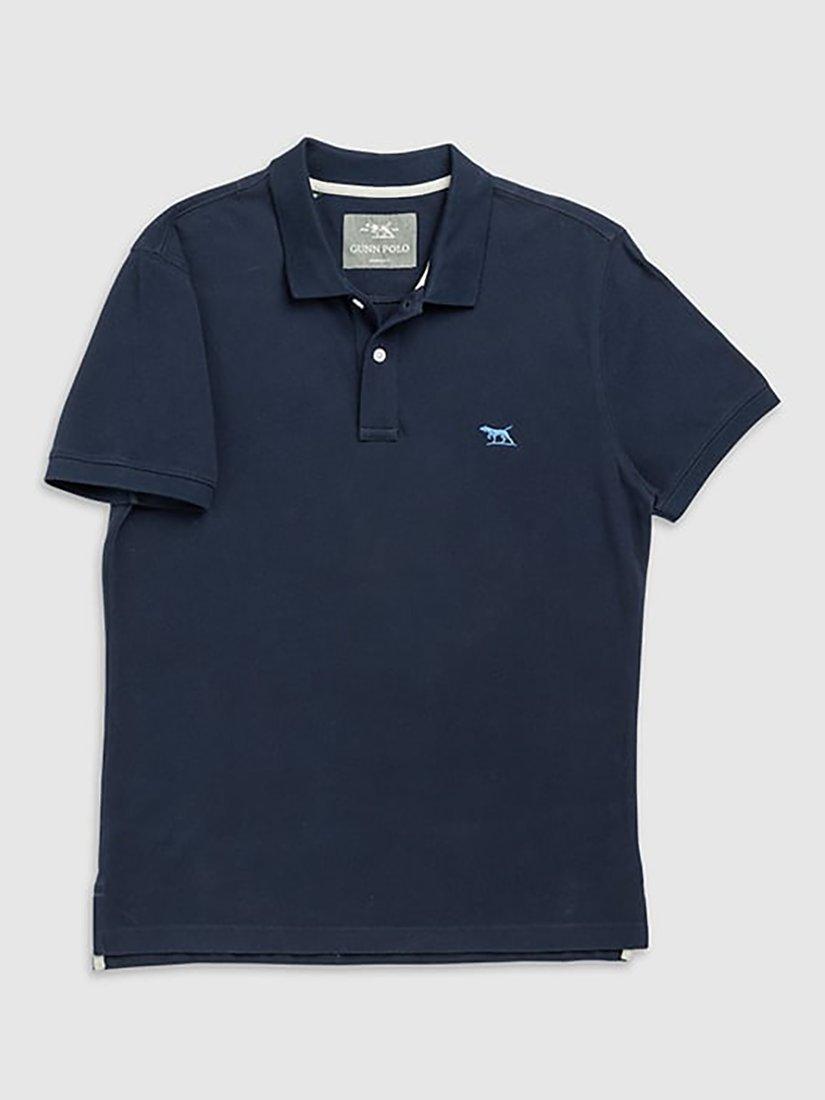 Product image 4 of 5, which shows Rodd & Gunn The Gunn Cotton Slim Fit Short Sleeve Polo Shirt, Eclipse, XS