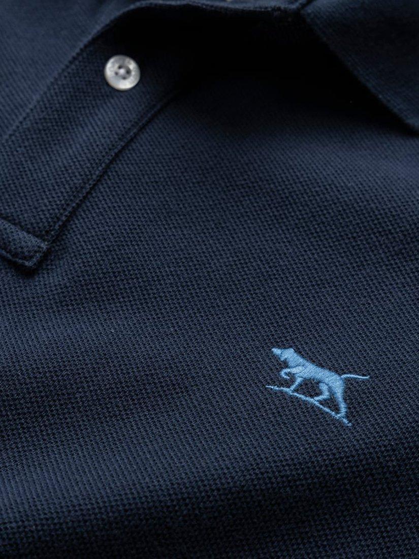 Product image 5 of 5, which shows Rodd & Gunn The Gunn Cotton Slim Fit Short Sleeve Polo Shirt, Eclipse, XS