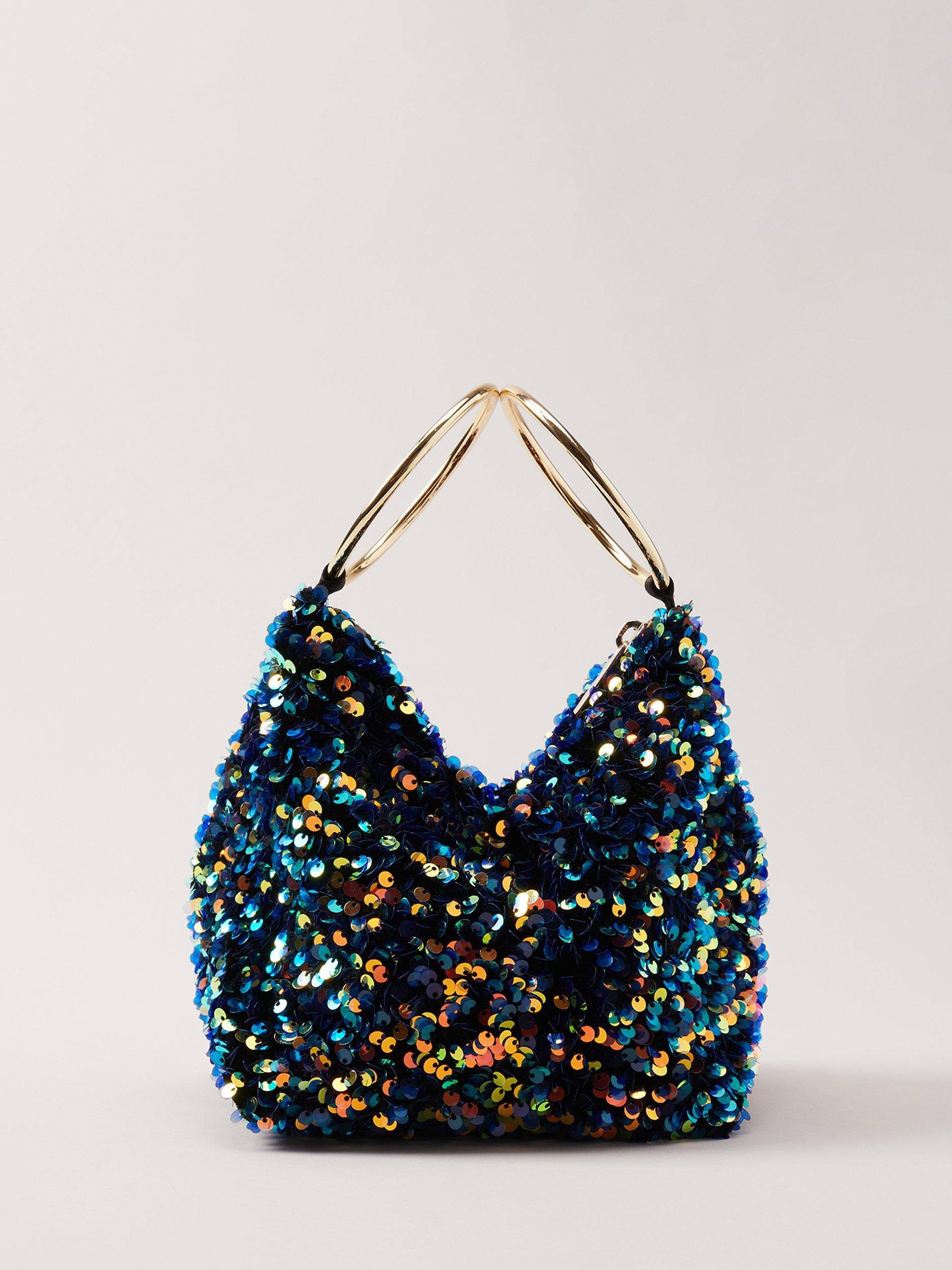 Phase Eight Sequin Bangle Handle Clutch Bag, Multi