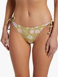 Billabong Peaceful Floral Print Reversible Bikini Bottoms, Multi