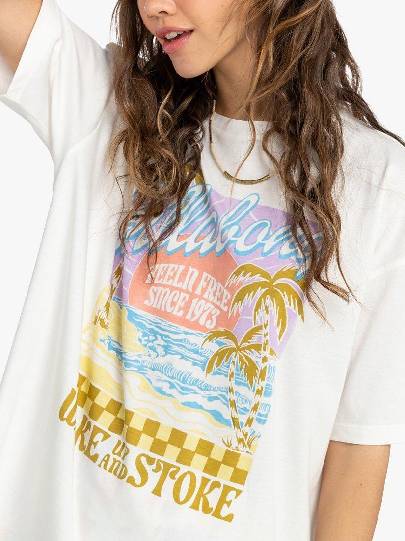 Billabong Wake Up Graphic T-Shirt, Salt Crystal
