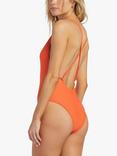 Billabong Tanlines High Leg Swimsuit, Coral Craze