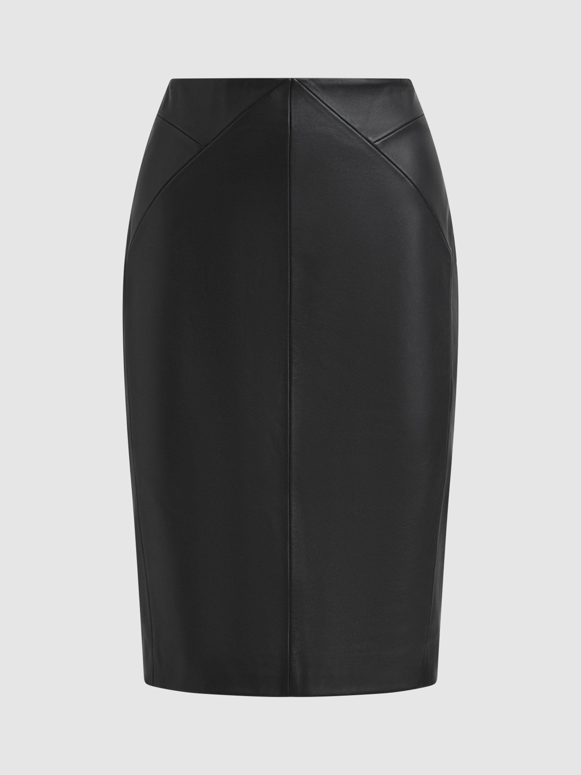 Black leather skirt john lewis best sale