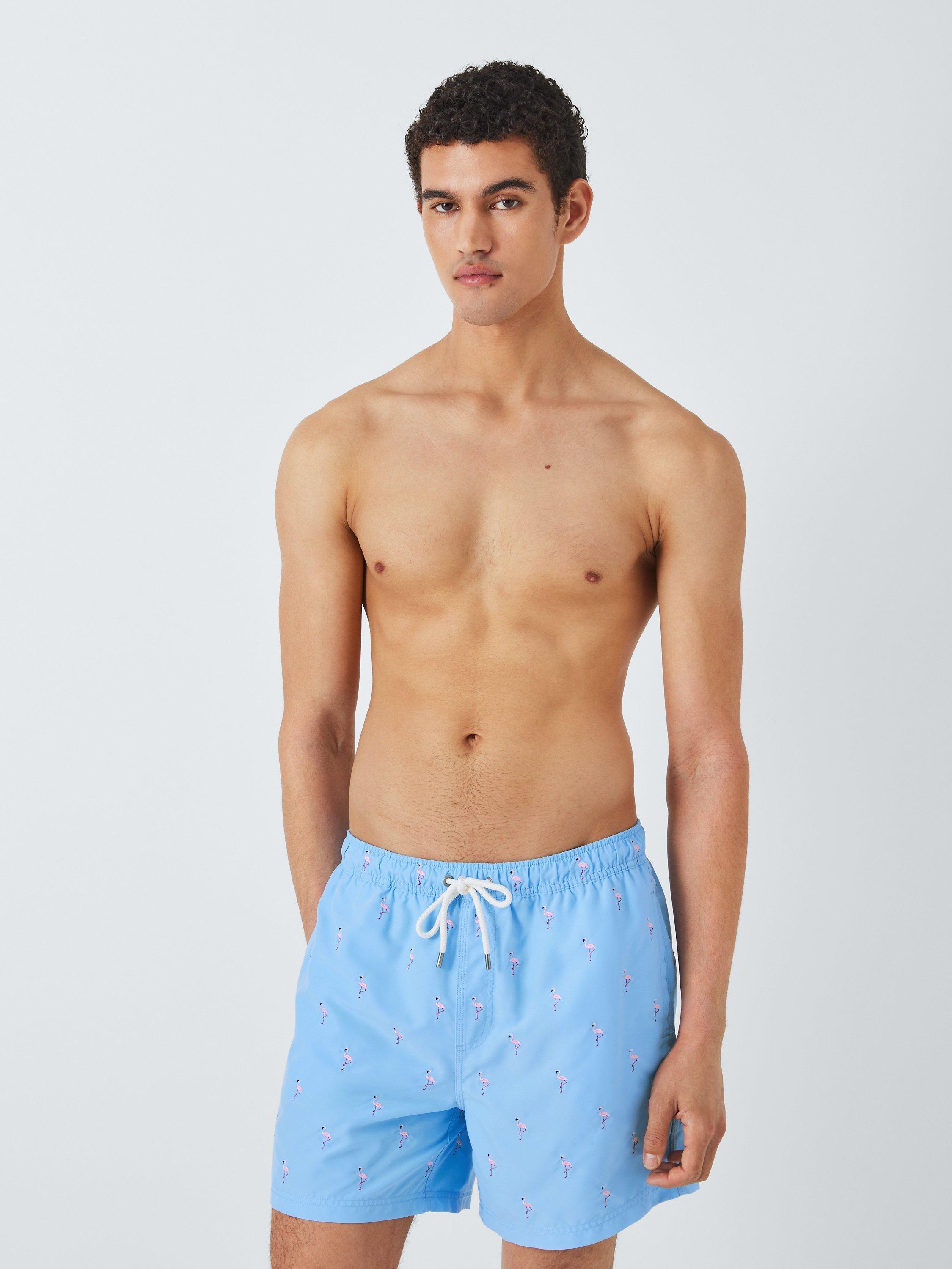 John Lewis Recycled Poly Flamingo Swim Shorts