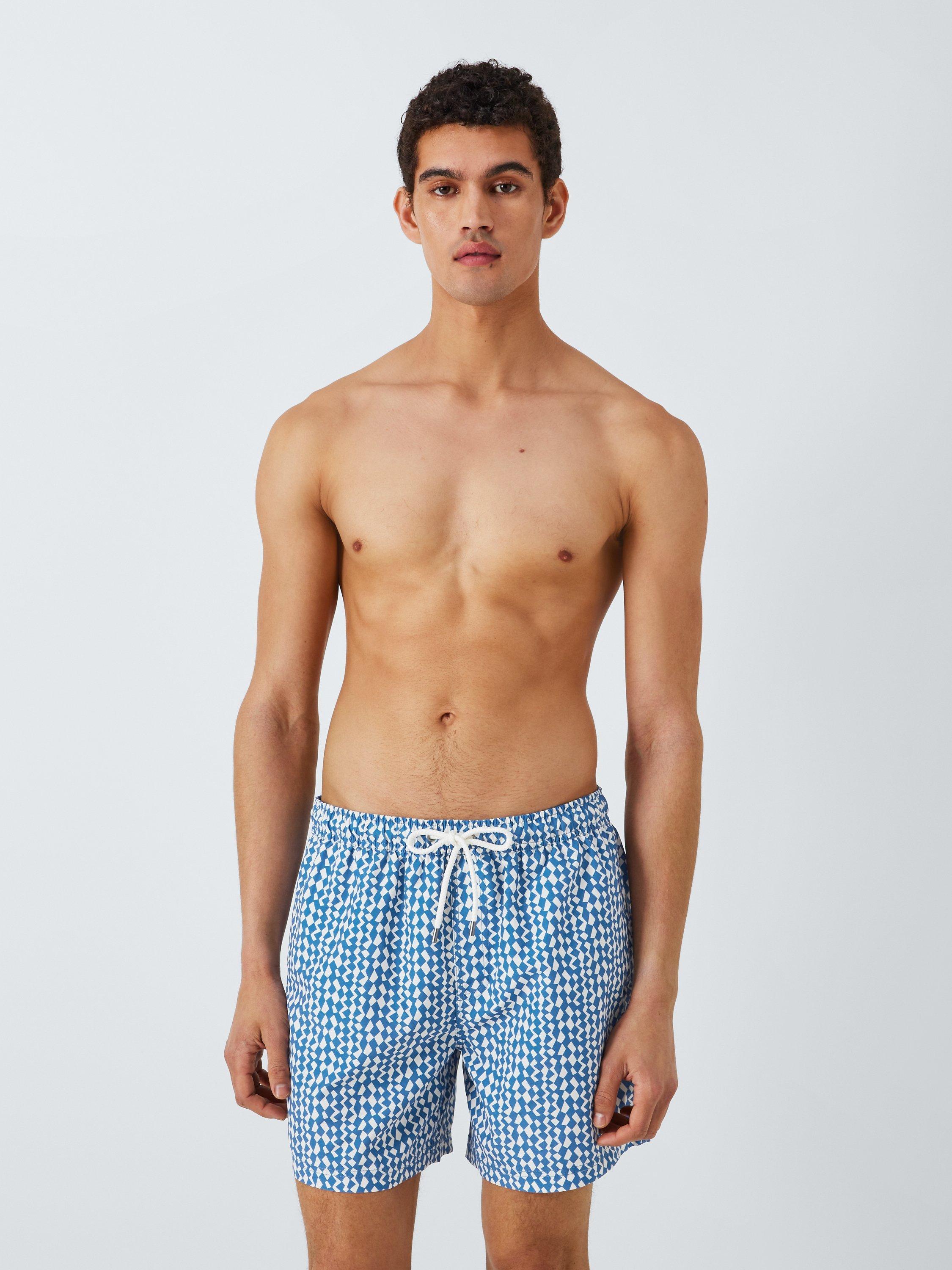 John Lewis Recycled Polyester Resort Geo Swim Short