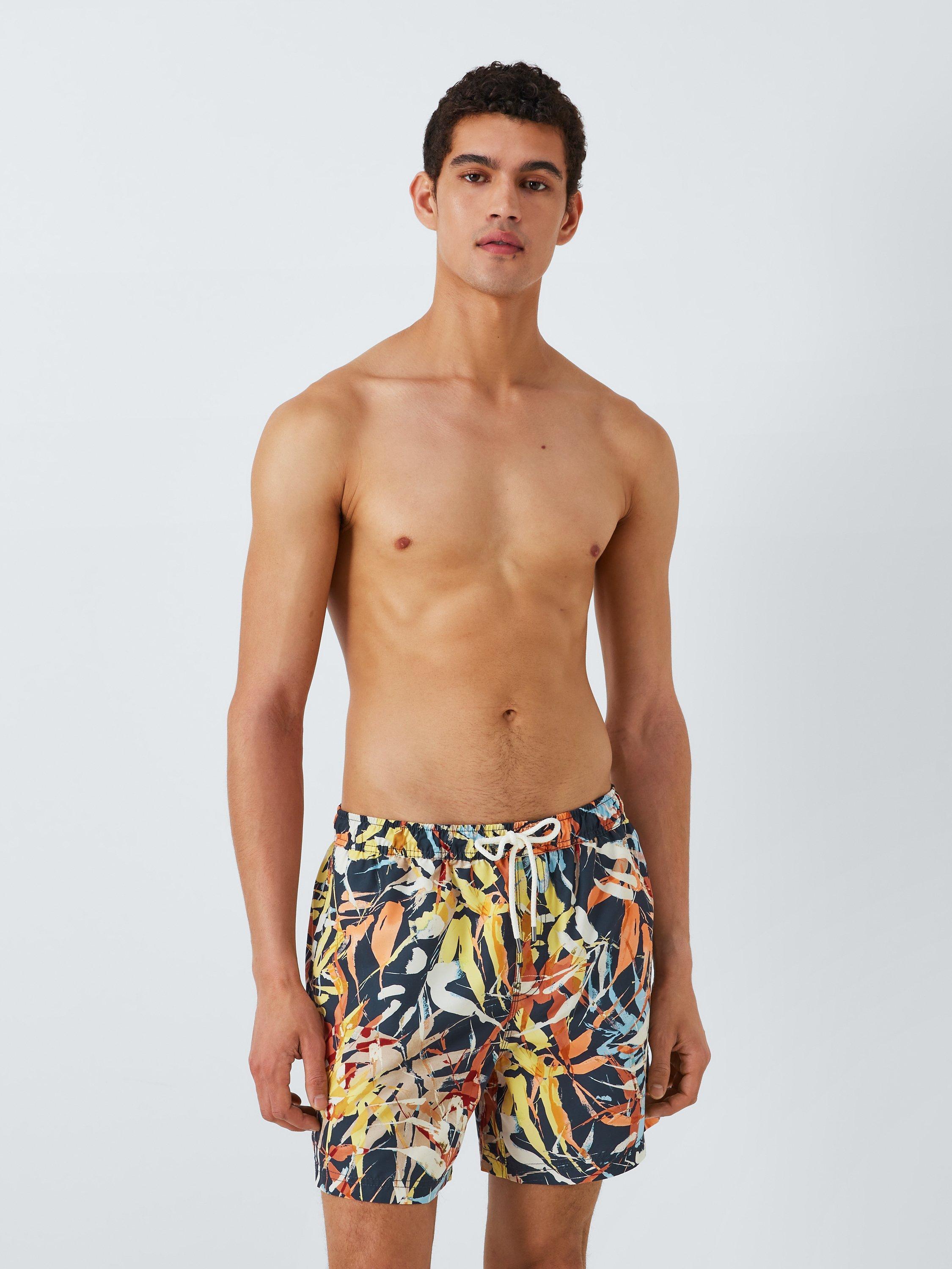 John Lewis Bamboo Print Recycled Polyester Swim Shorts Multi