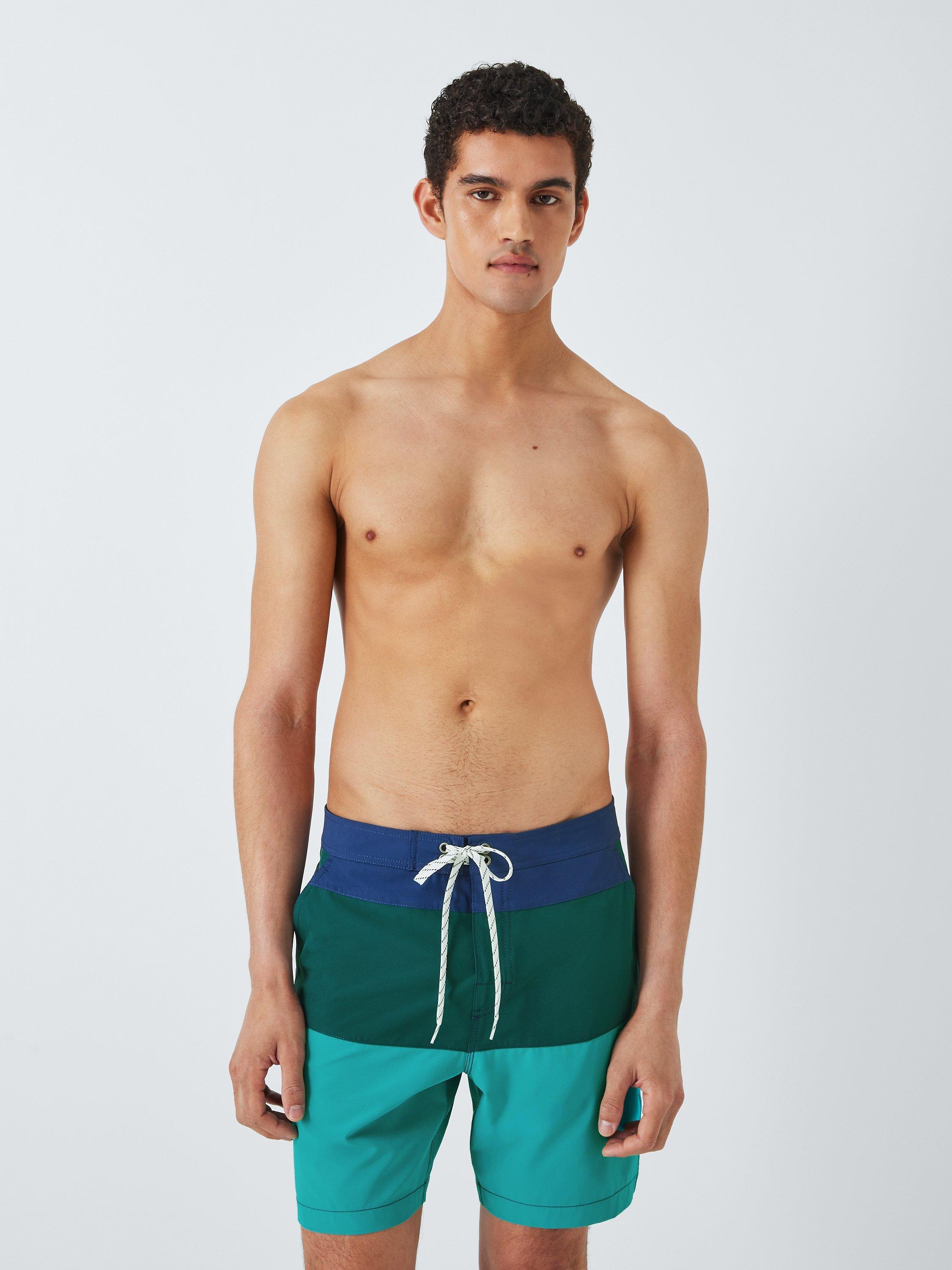 John Lewis Stripe Board Shorts, Blue Multi
