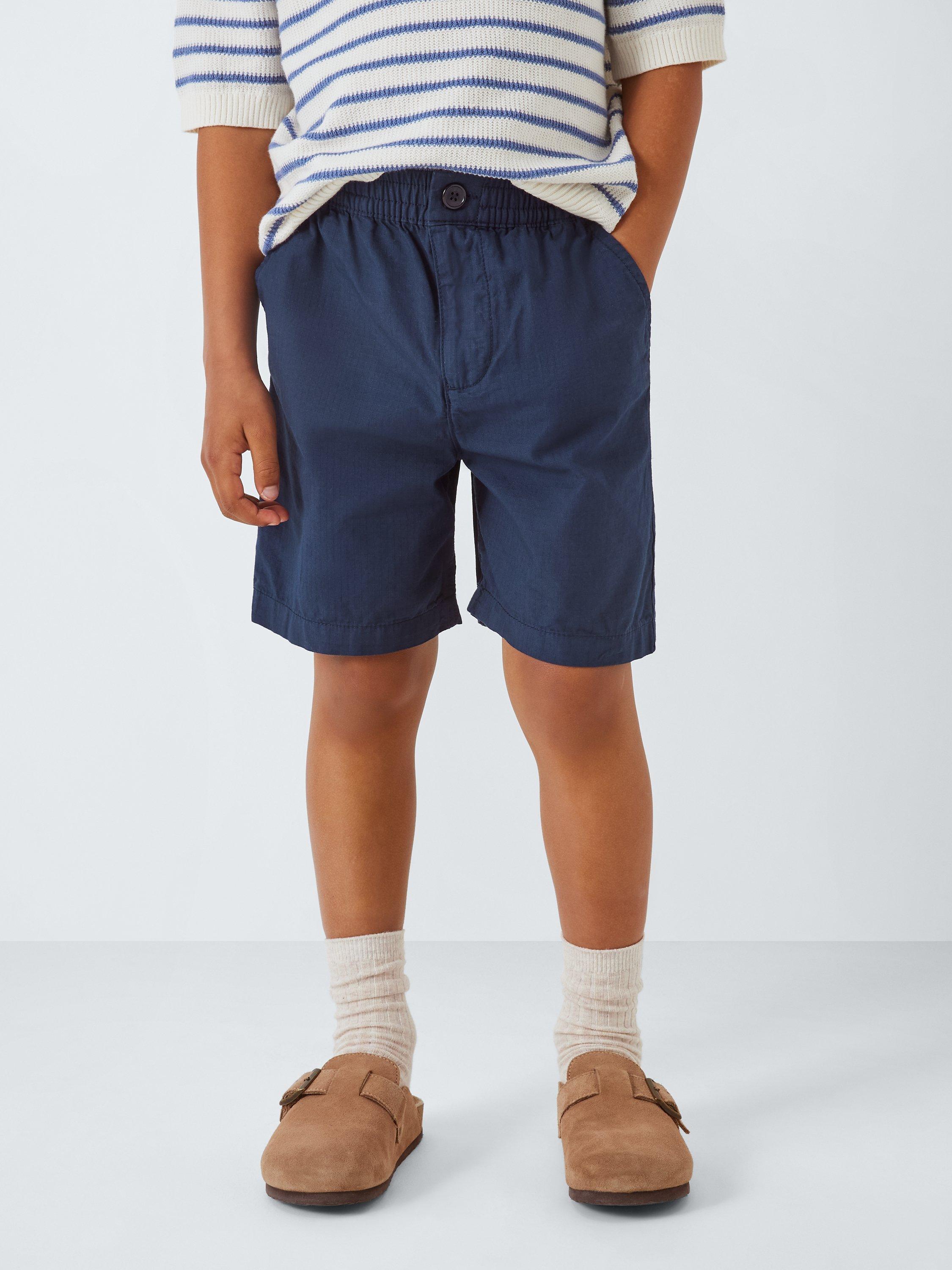 John Lewis Kids' Cotton Bermuda Shorts, Navy, 8 years