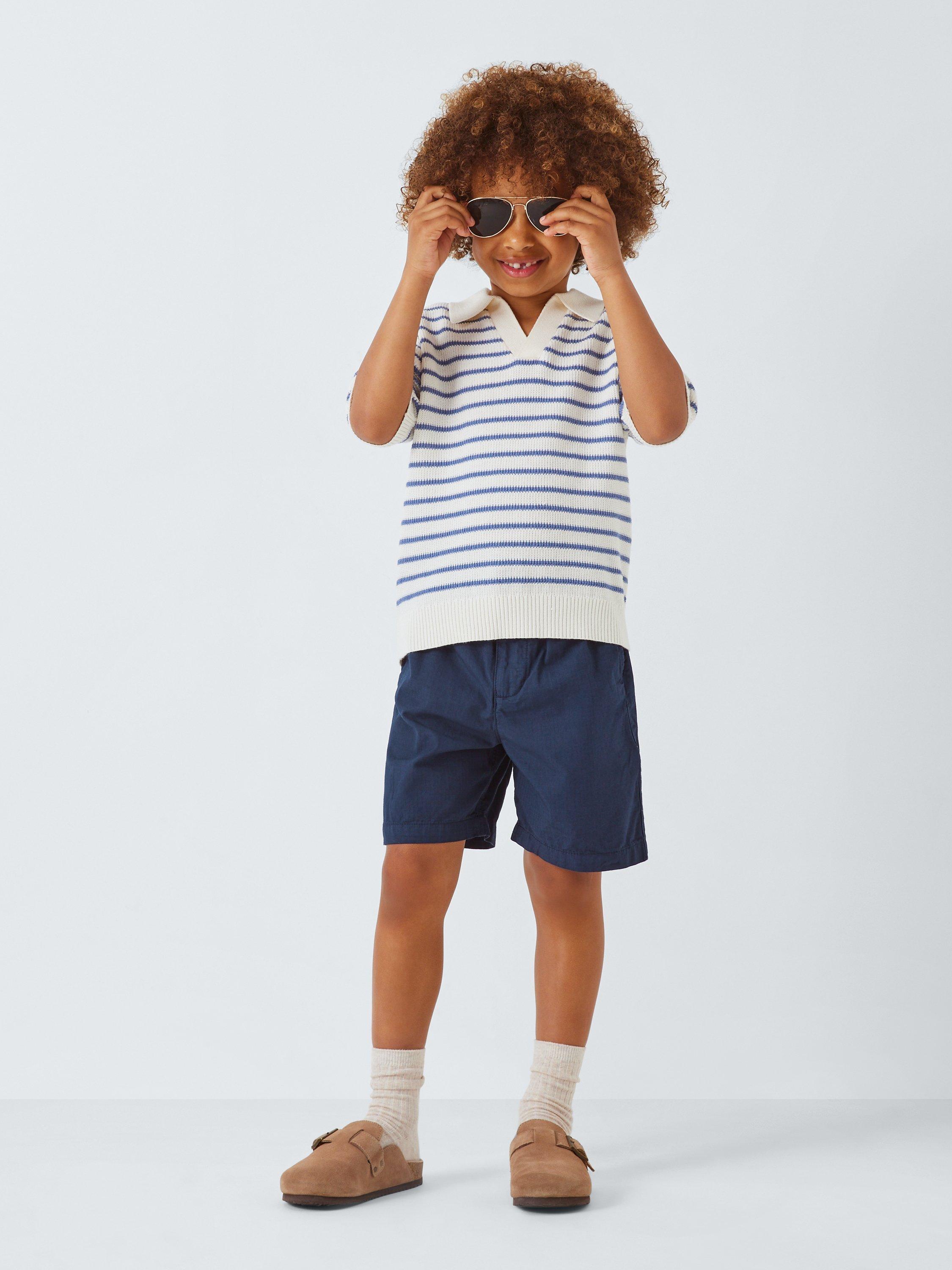 John Lewis Kids' Cotton Bermuda Shorts, Navy, 8 years