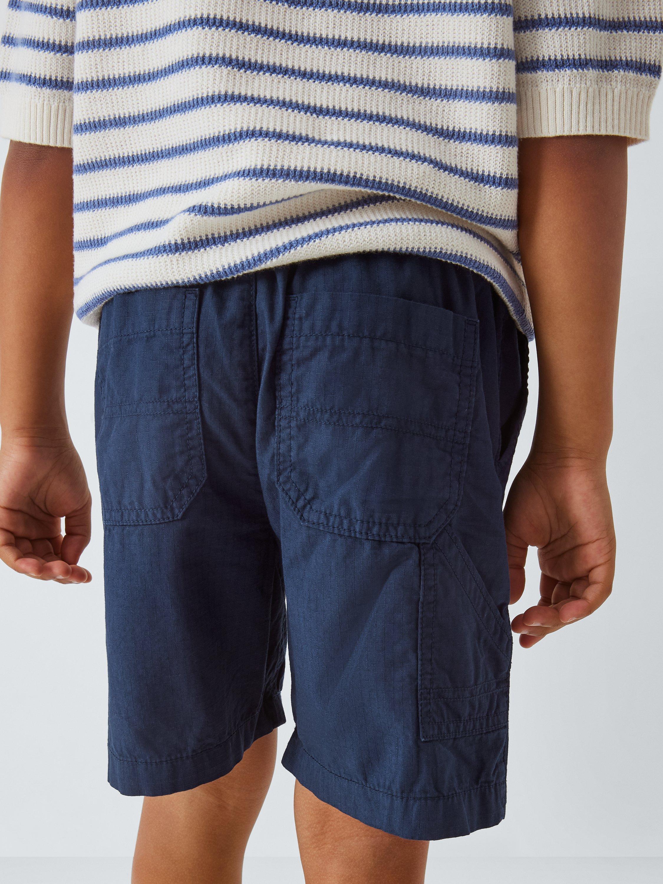 John Lewis Kids' Cotton Bermuda Shorts, Navy, 8 years