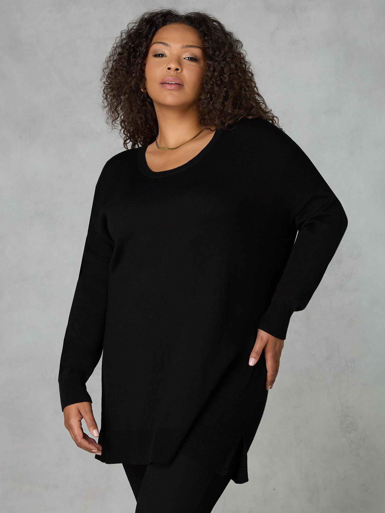 Black cashmere tunic store