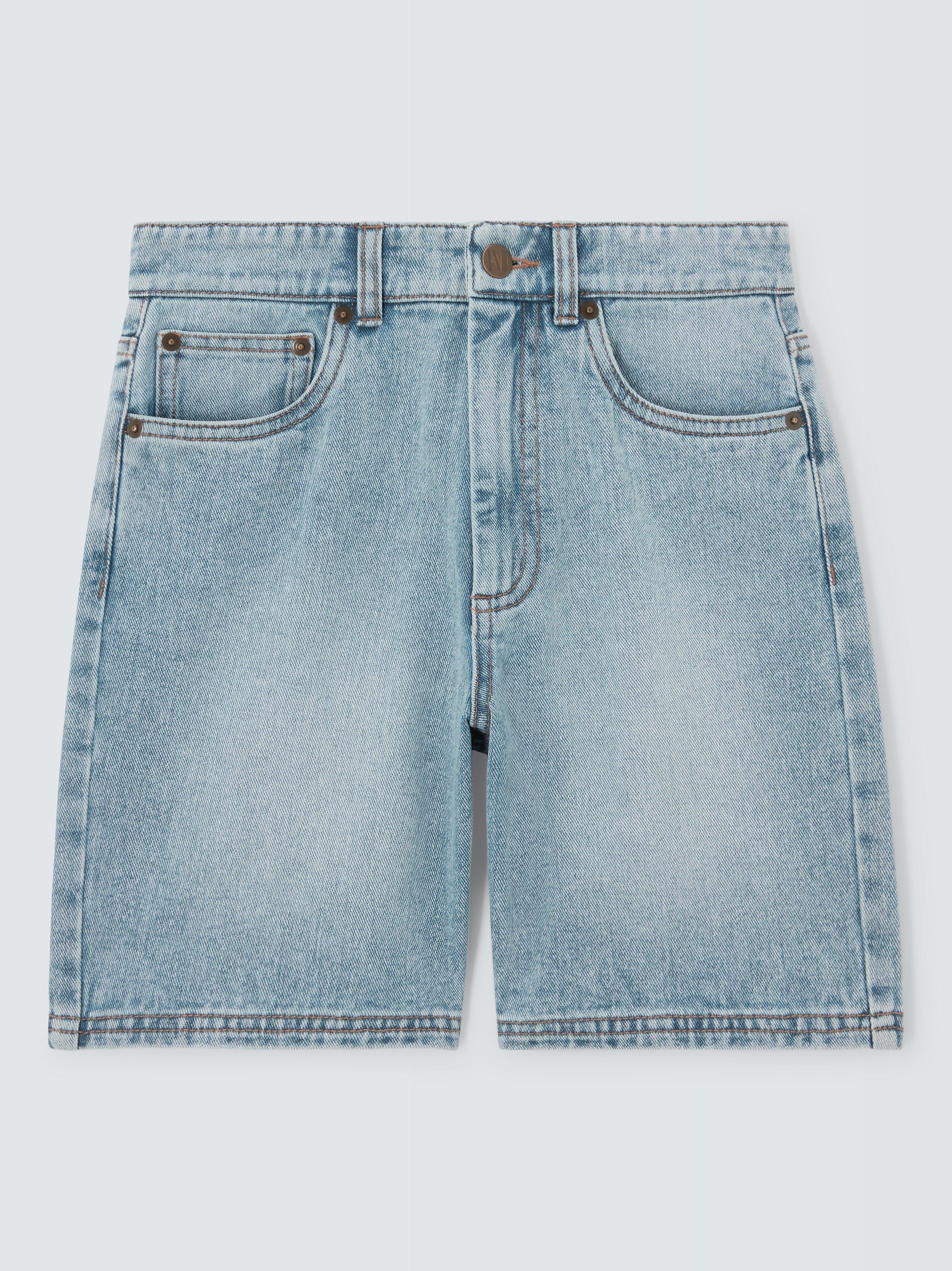 Product image 3 of 7, which shows John Lewis Kids' Denim Shorts, Blue, 11 years