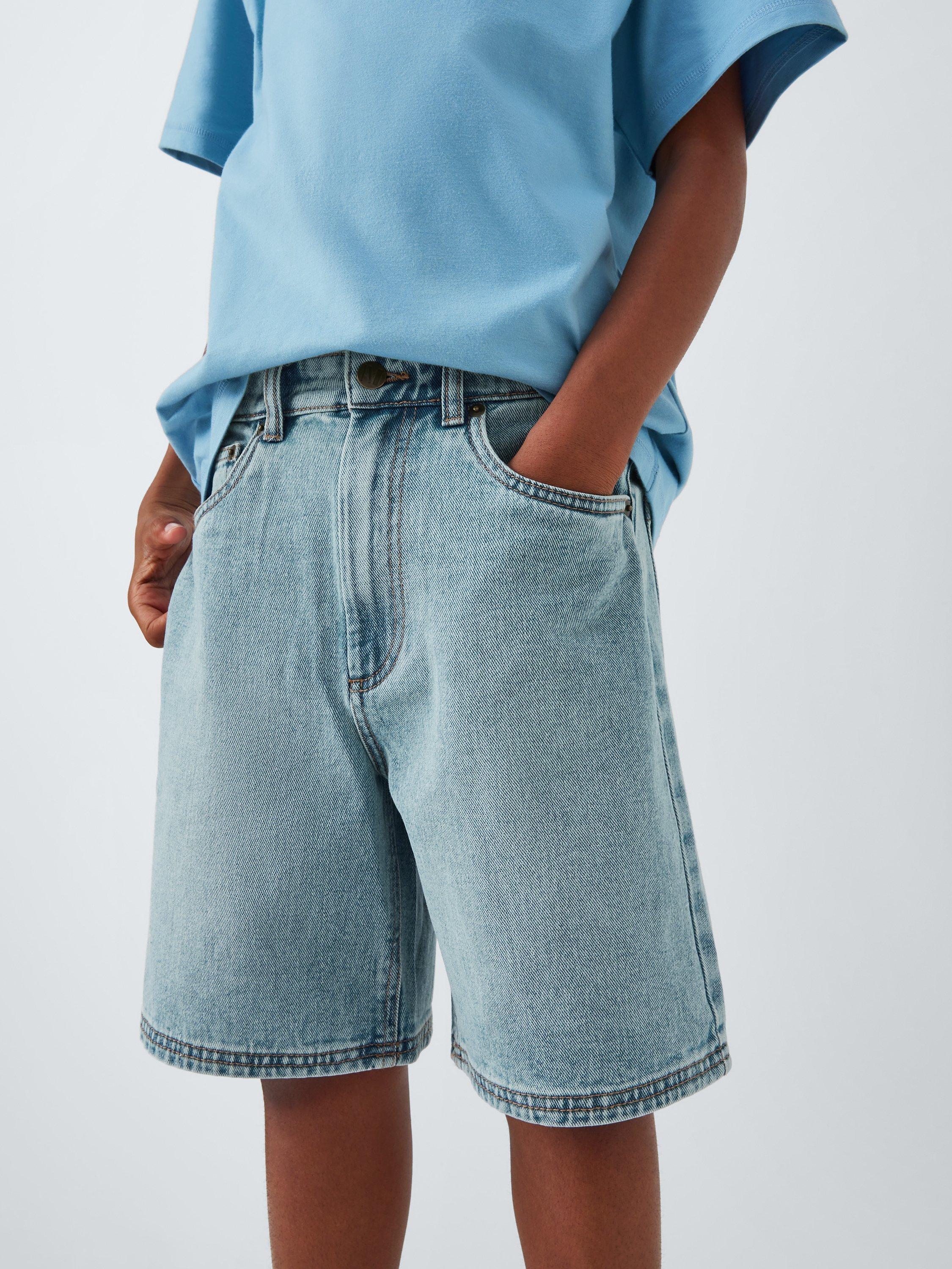 Product image 6 of 7, which shows John Lewis Kids' Denim Shorts, Blue, 11 years