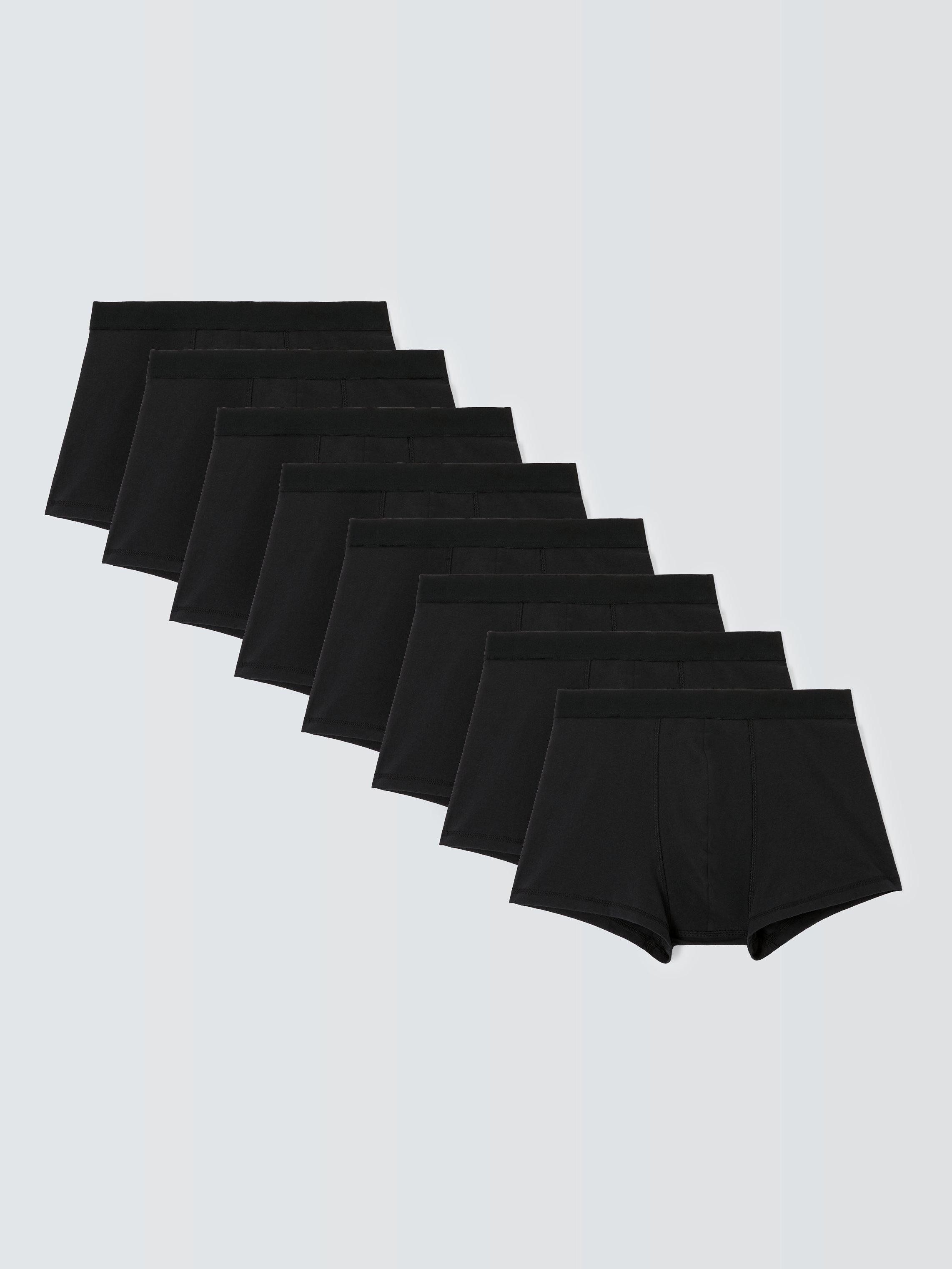 John Lewis ANYDAY Plain Trunks, Pack of 8