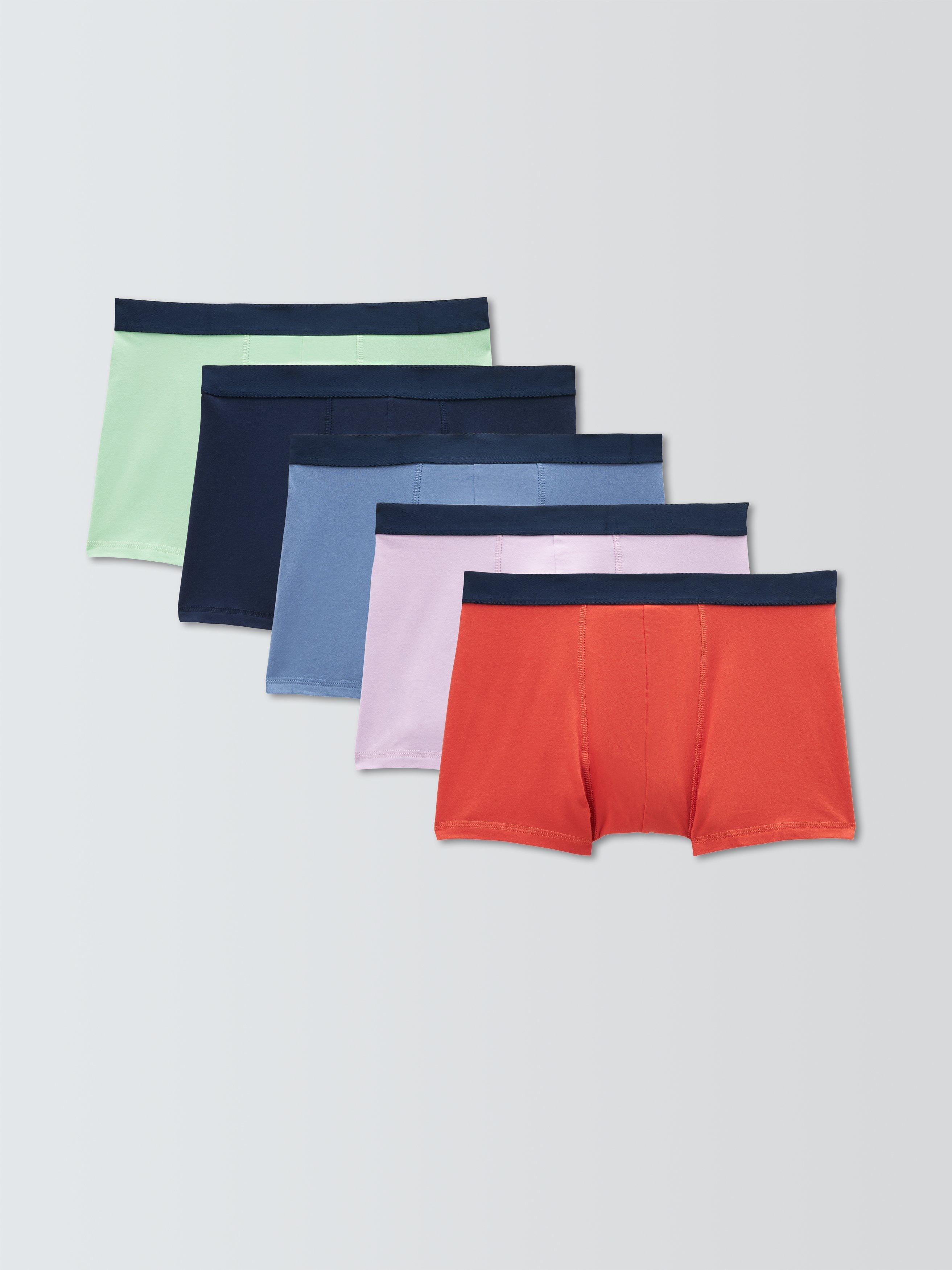 John Lewis ANYDAY Cotton Trunks, Pack of 5, Multi