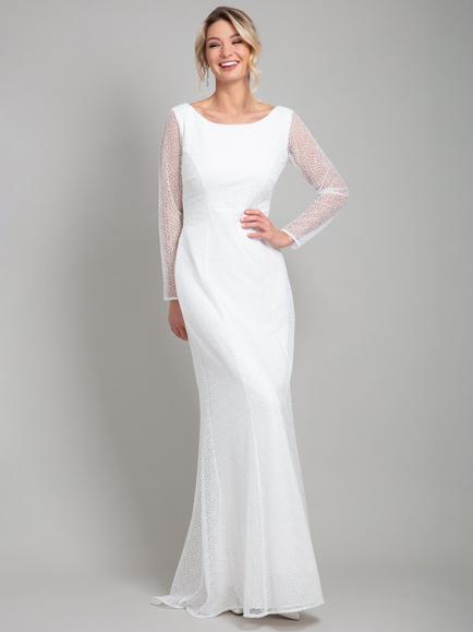 Alie Street Iris Sparkle Wedding Gown, White - view 2, White