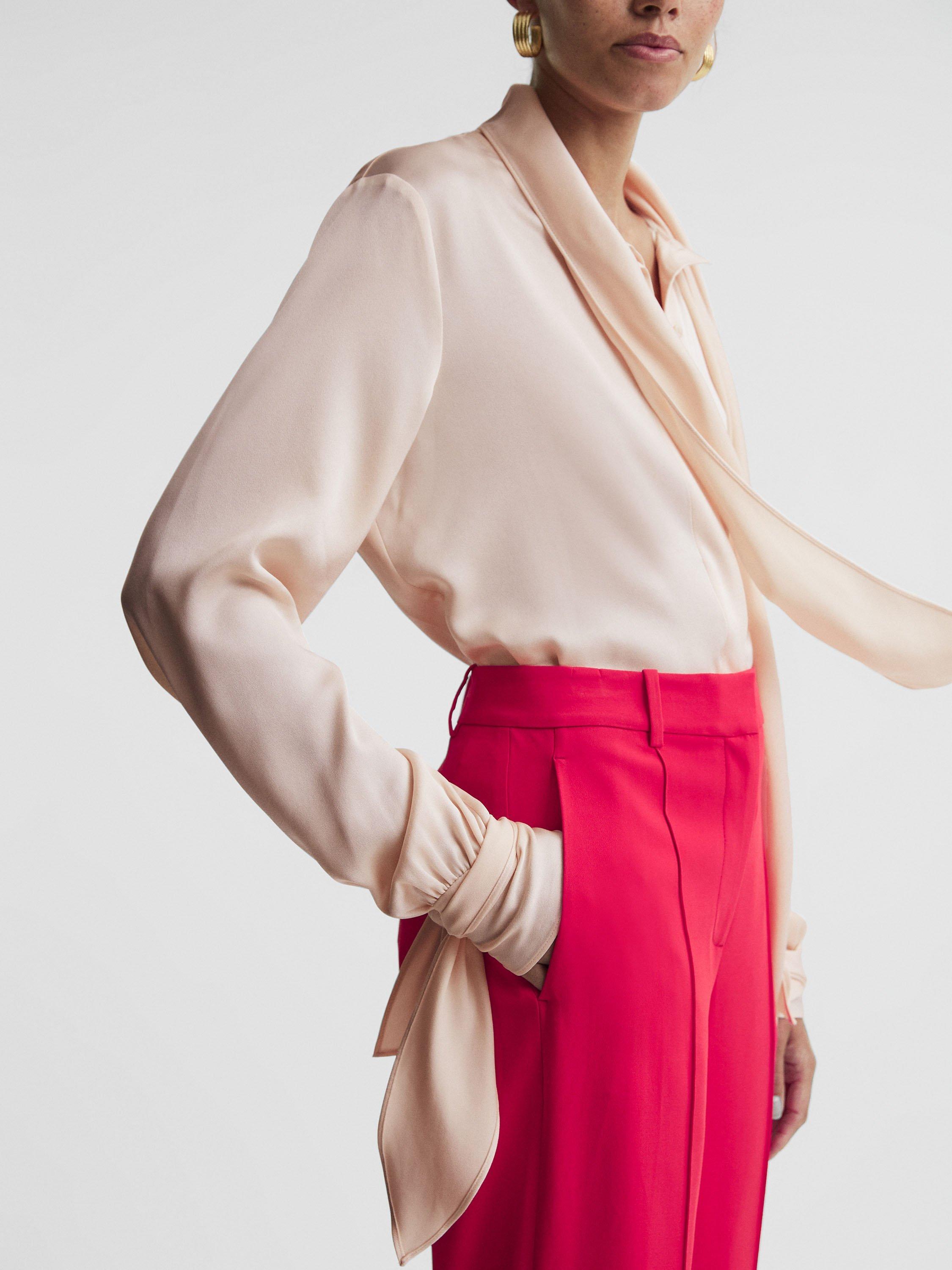 Reiss Giselle Tie Detail Blouse