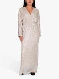 A-VIEW Alexi Side Split Maxi Dress, Silver