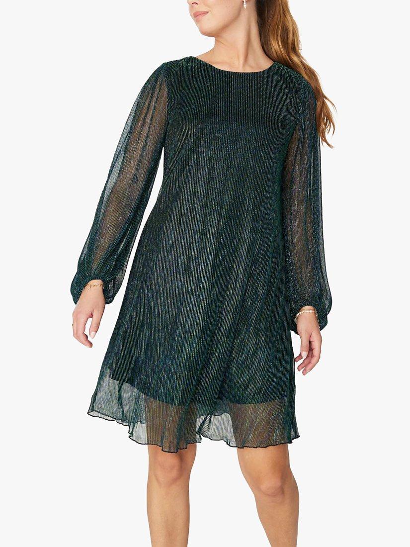A-VIEW Fiba Mini Dress, Blue/Green