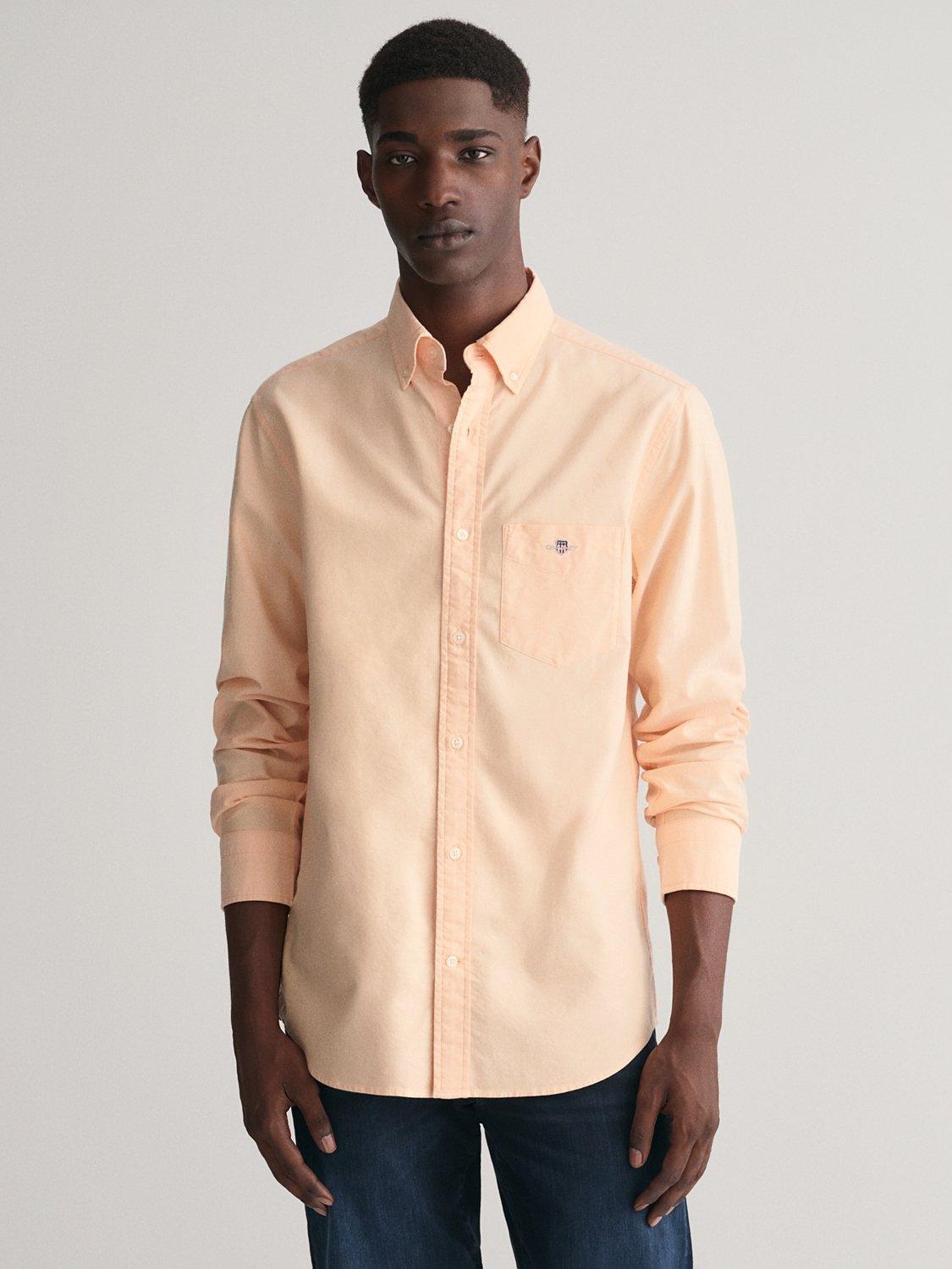 GANT Regular Oxford Long Sleeve Shirt, Apricot