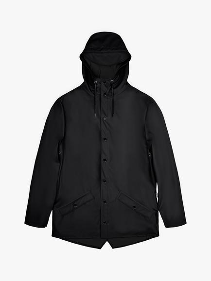 Rains Unisex Waterproof Rain Jacket, 01 Black