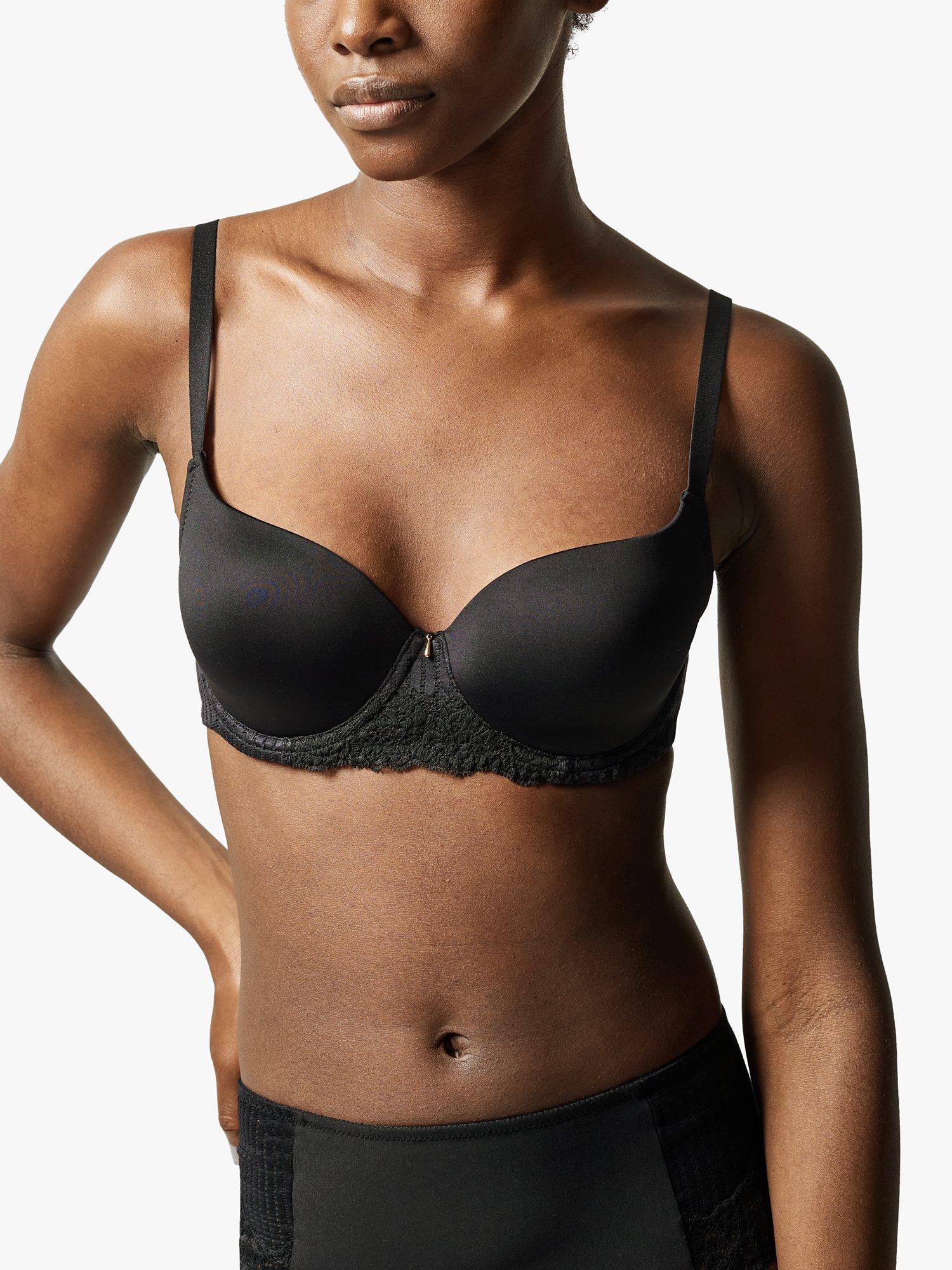 Product image 3 of 5, which shows Chantelle Marilyn Soft Feel T-Shirt Bra, Black, 32C