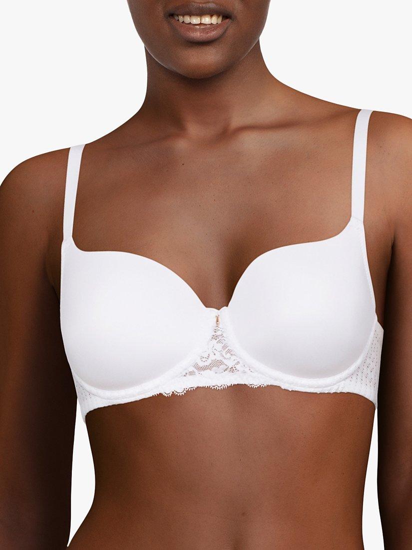 Product image 1 of 3, which shows Chantelle Marilyn Soft Feel T-Shirt Bra, White, 32C