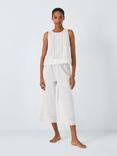 John Lewis Cadee Pointelle Sleeveless Cropped Pyjamas